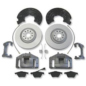 345mm x 30mm FRONT BRAKE CONVERSION WITH DRILLED & SLOTTED ROTORS, 2006> Mk5 GTI/GLI 2.0T